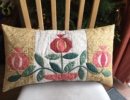 Appliqué cushion cover by Karolina